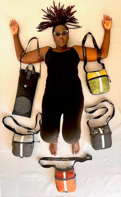 Lucky Tortoise bag - black grey - Personal Baggage cross-body/shoulder bag