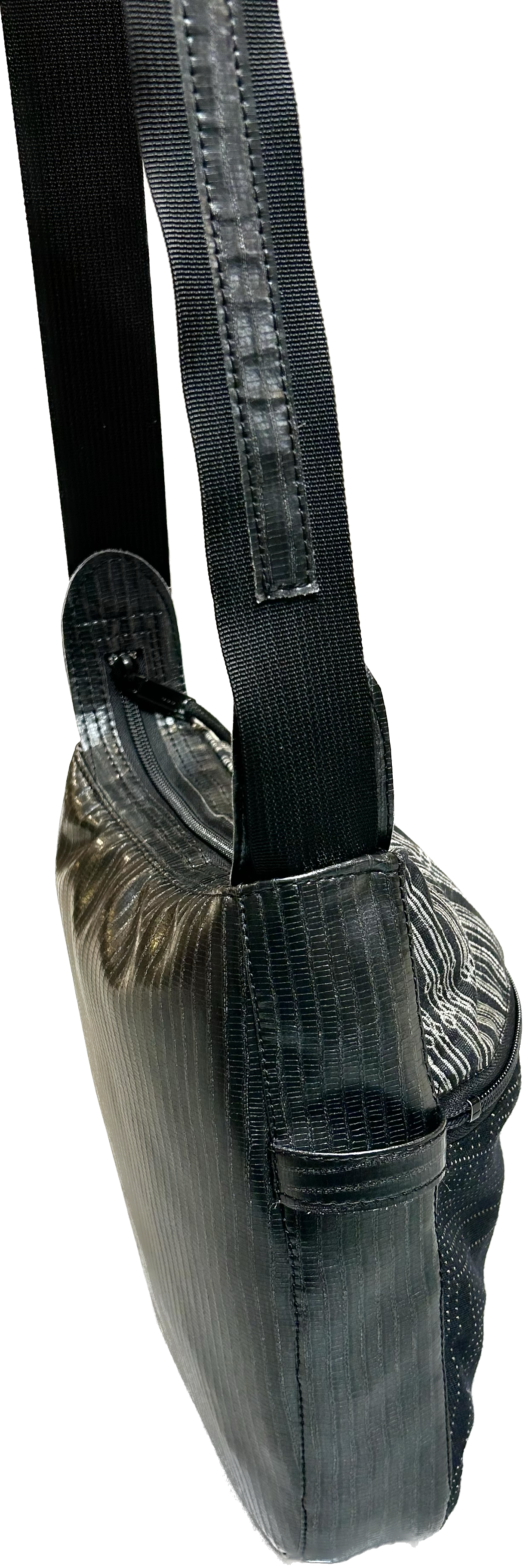 Lucky Tortoise bag - black grey - Personal Baggage cross-body/shoulder bag