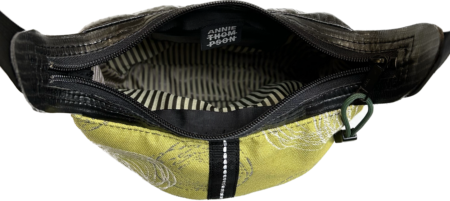 Lucky Tortoise bag - greens - Personal Baggage Collection X-Body/shoulder bag