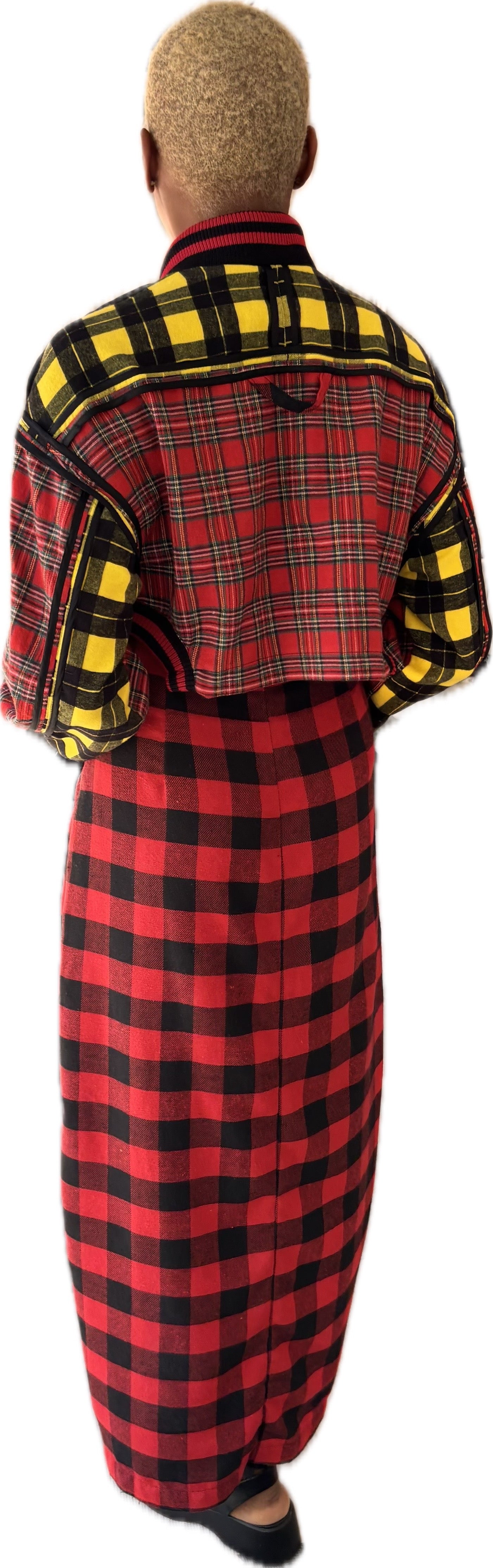 Forest Girl dress - plaid cotton flannel