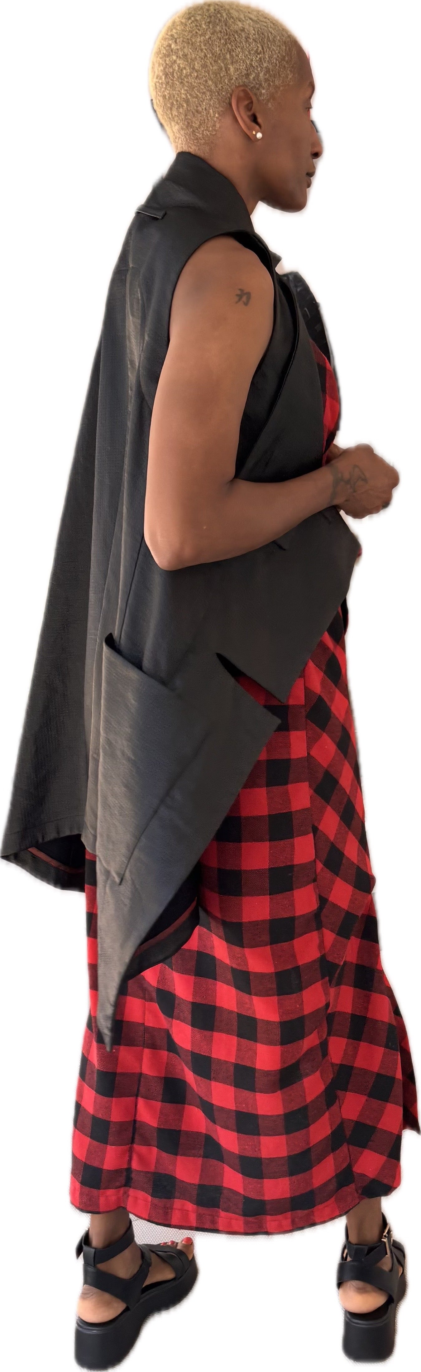 Hakamata vest - Coated Cotton