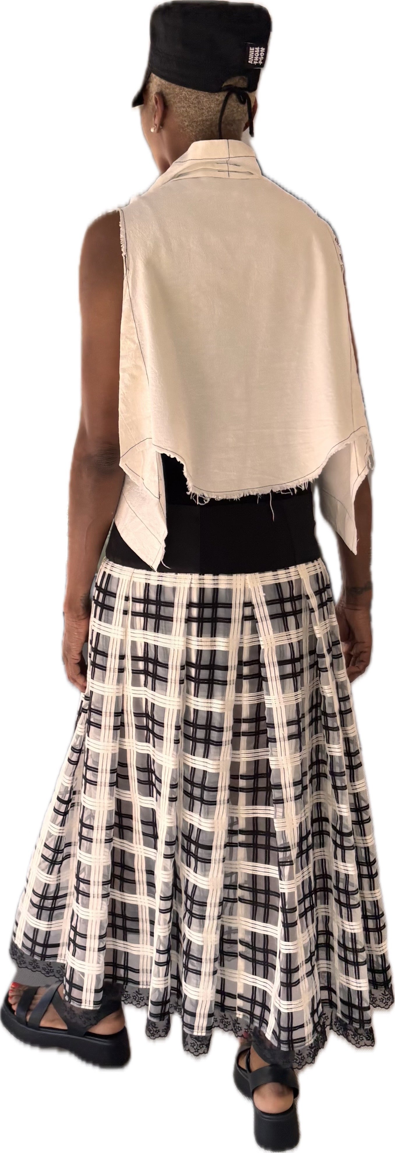 Inversion vest - 100% washed, cotton muslin