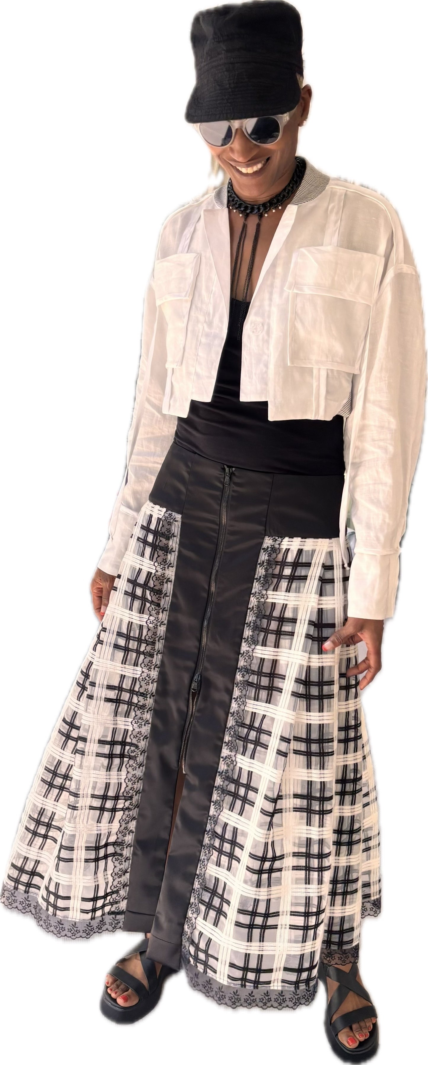 The Beijing Bomb - organic ramie cropped blazer