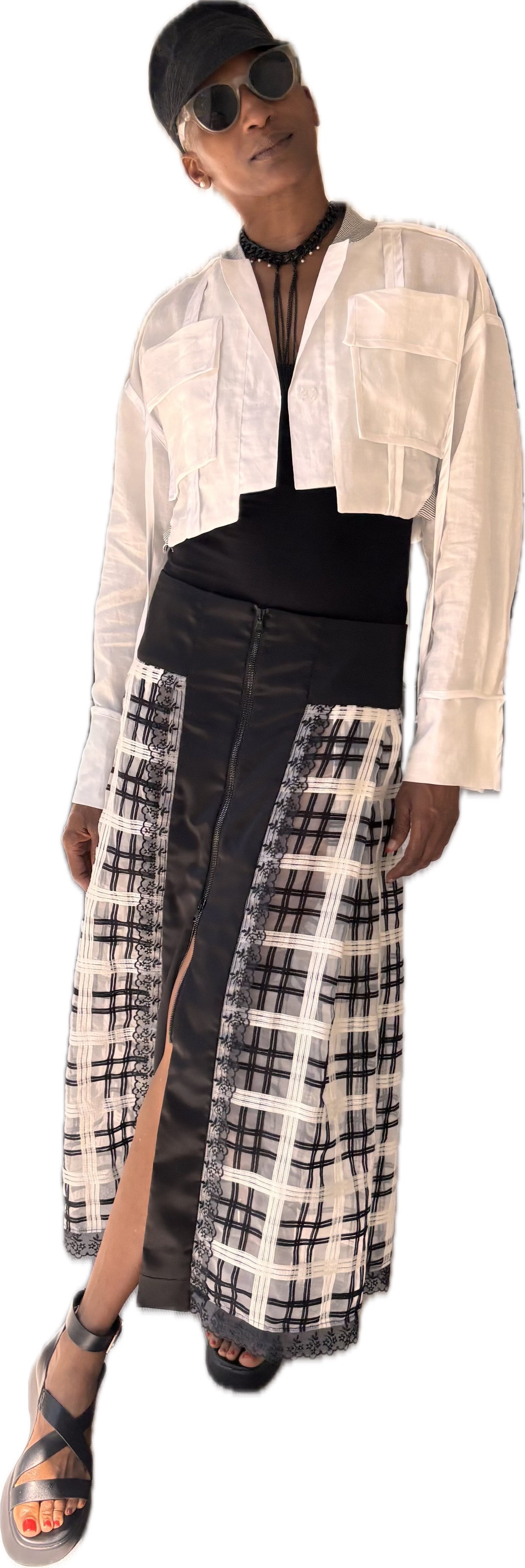The Beijing Bomb - organic ramie cropped blazer