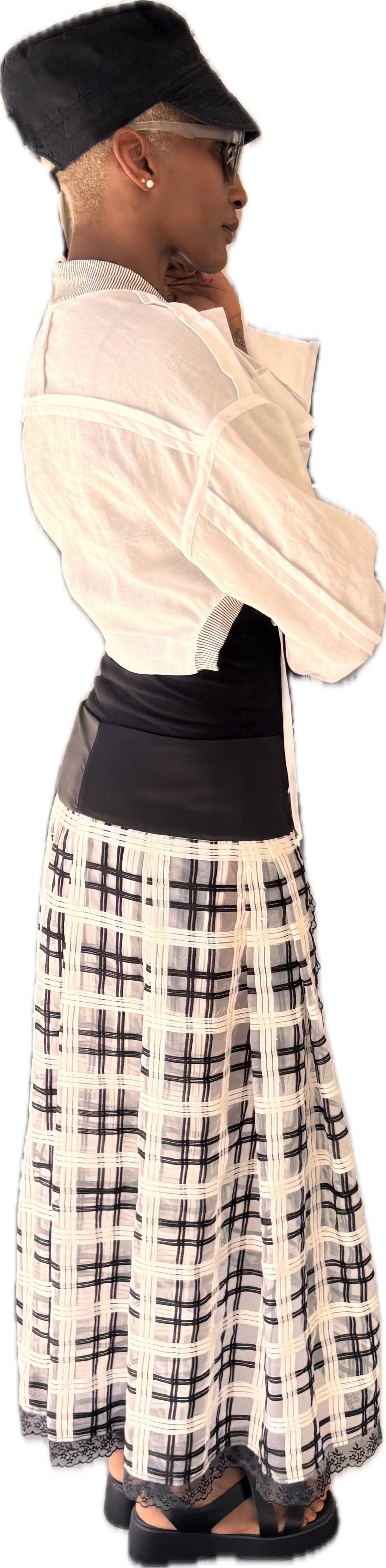 The Beijing Bomb - organic ramie cropped blazer