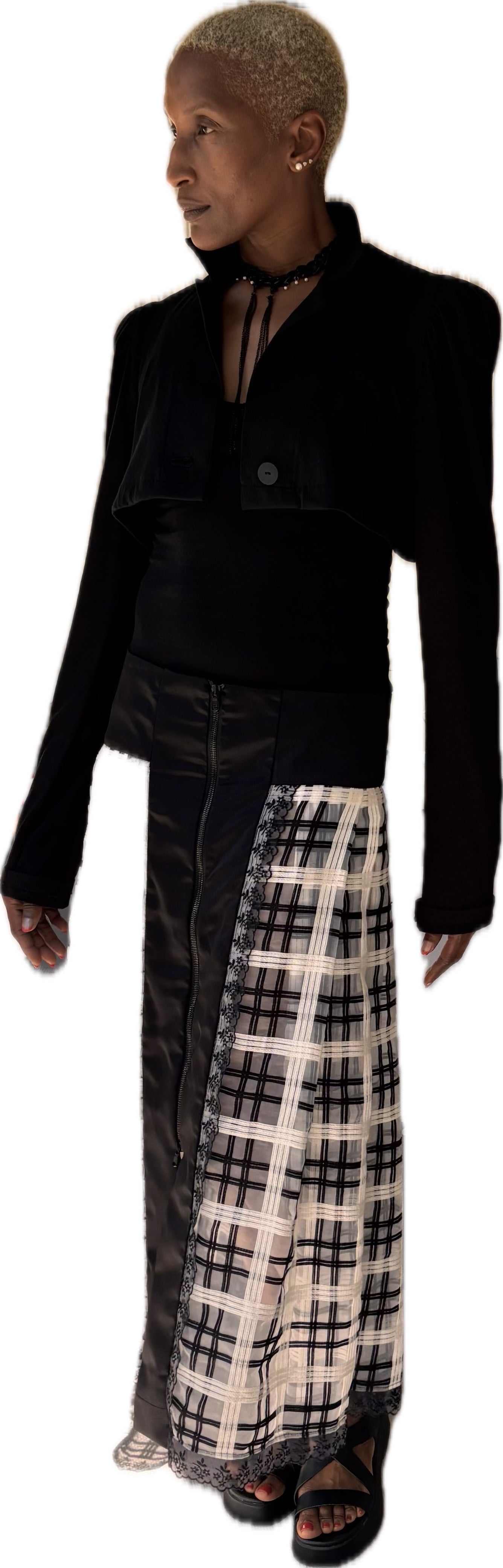 'Toledo' Organic Cotton + Lycra Bolero Sweater Jacket