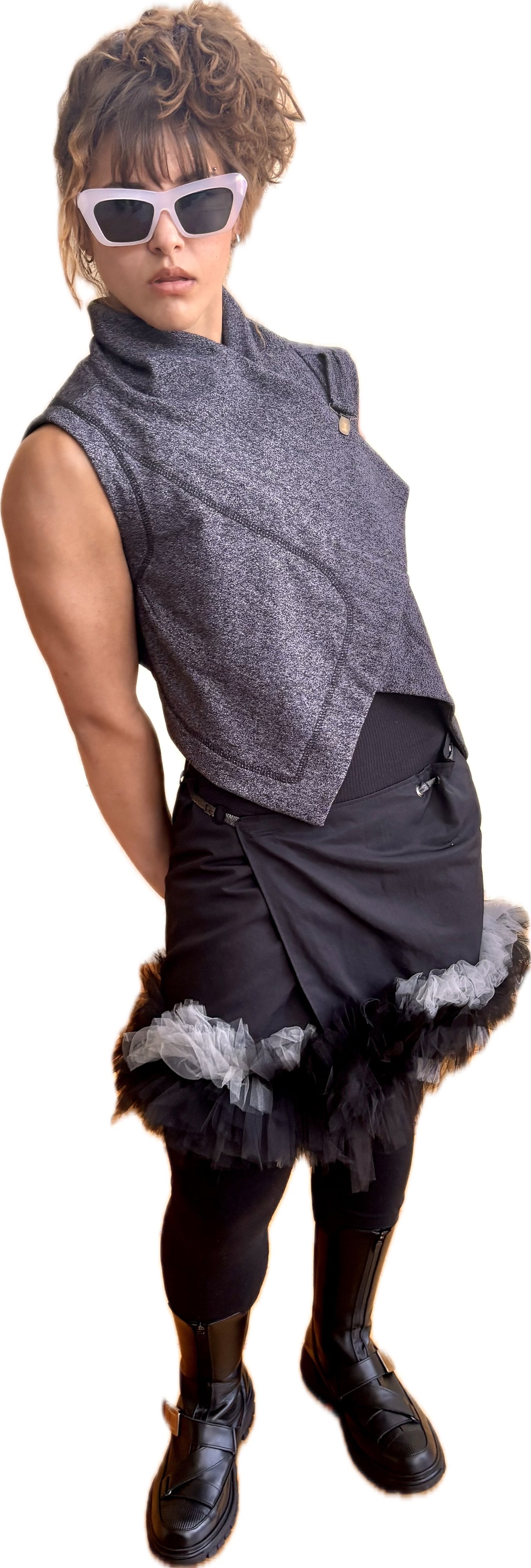 Fluid Theory vest - 100% cotton