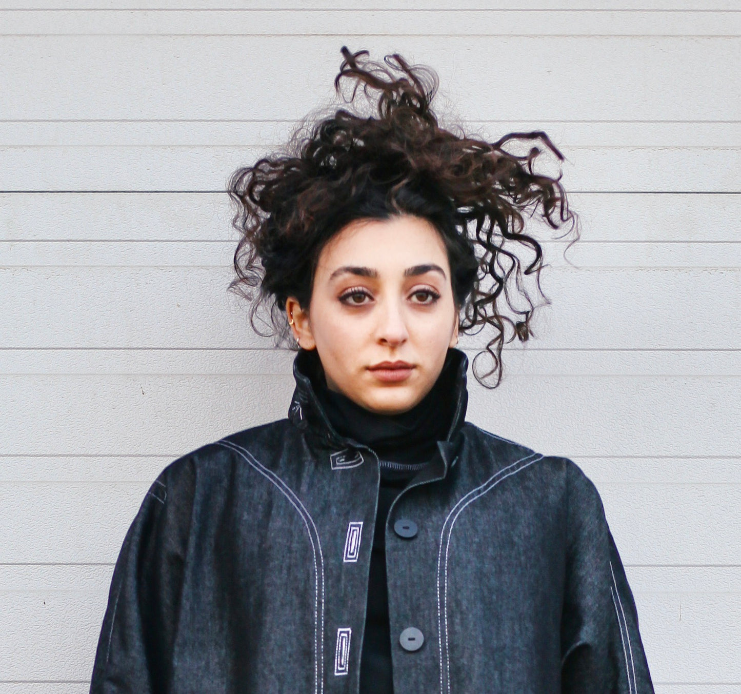 'A+ Toaster' Neck Warmer Scarf | Black Organic Cotton/Lycra