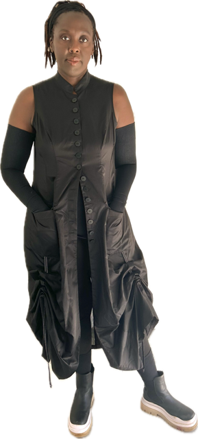 Black Widow Dress I Black Belvedere Cotton