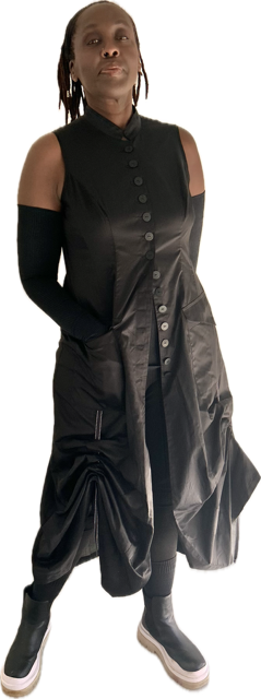 Black Widow Dress I Black Belvedere Cotton