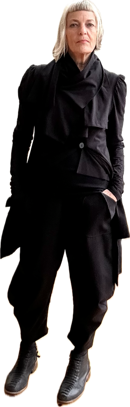 A Selina Organic Knit Sweater Jacket