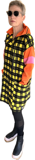 AT CitruSplosion Lemon Zest Hoodie - Lemon Plaid Cotton