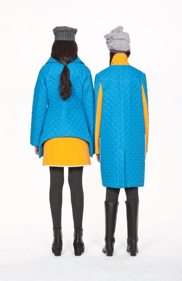 Booty Warmer | Peacock Blue + Caution Yellow