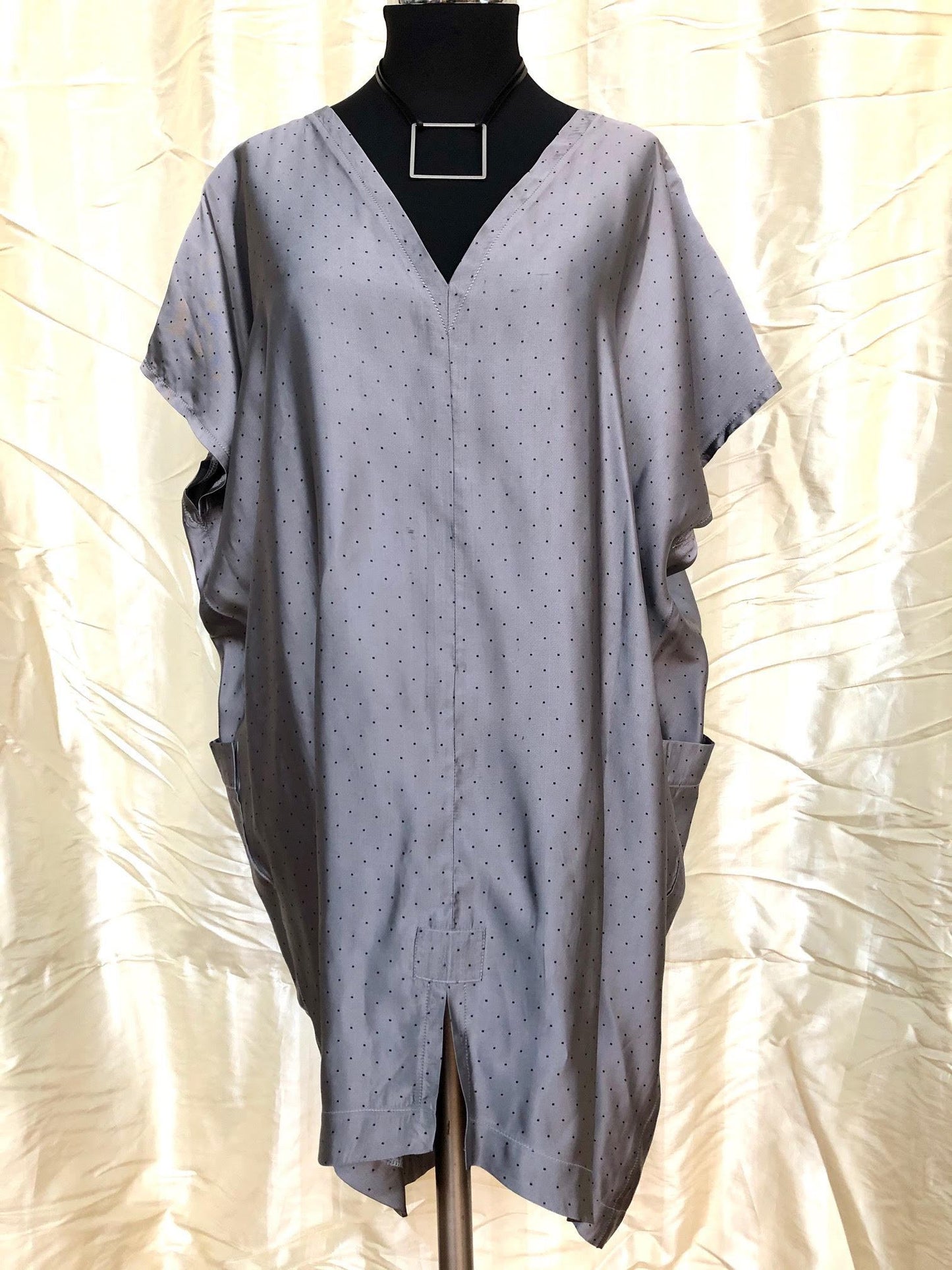 Comet Dress I Silver Dot Viscose/Acetate