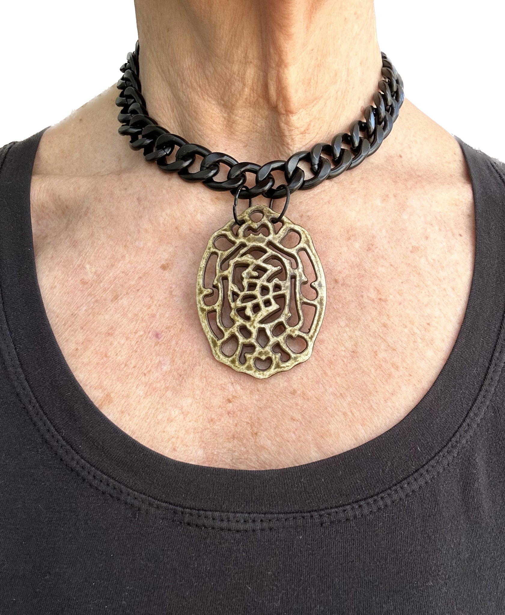 Black Chain Pendant