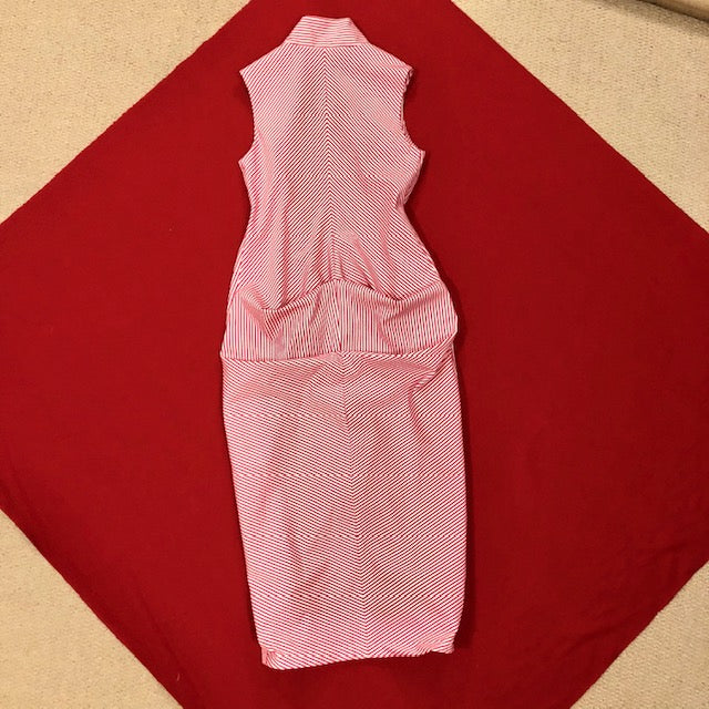 Black Lamb Dress I Candy Stripe