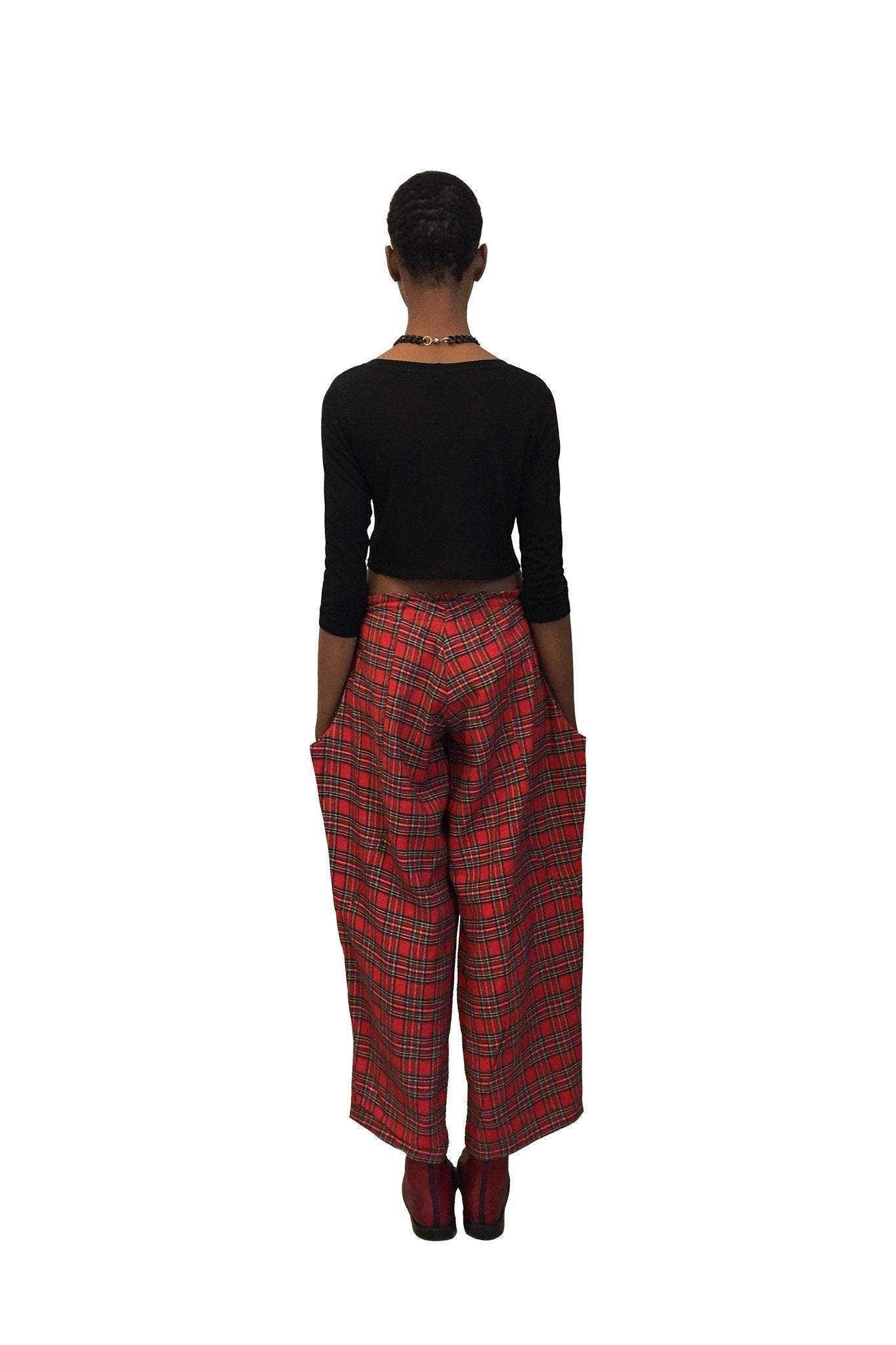 Saturn Pant I Red Plaid