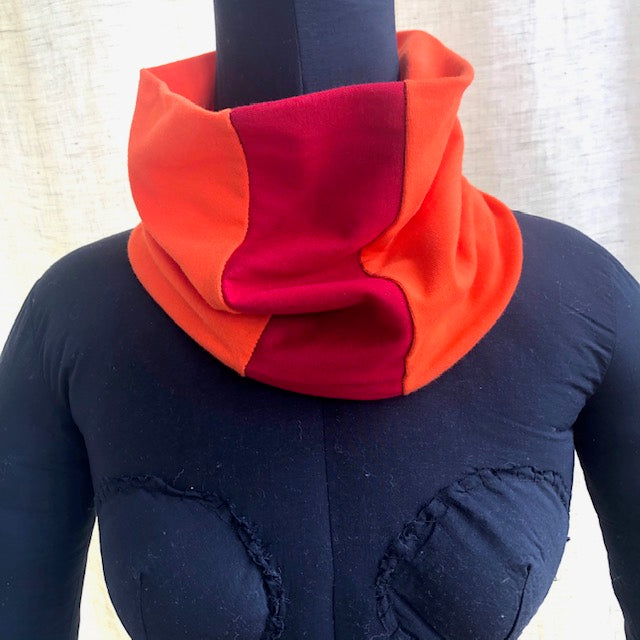 Neck Bandeau - Tangerine / Crimson