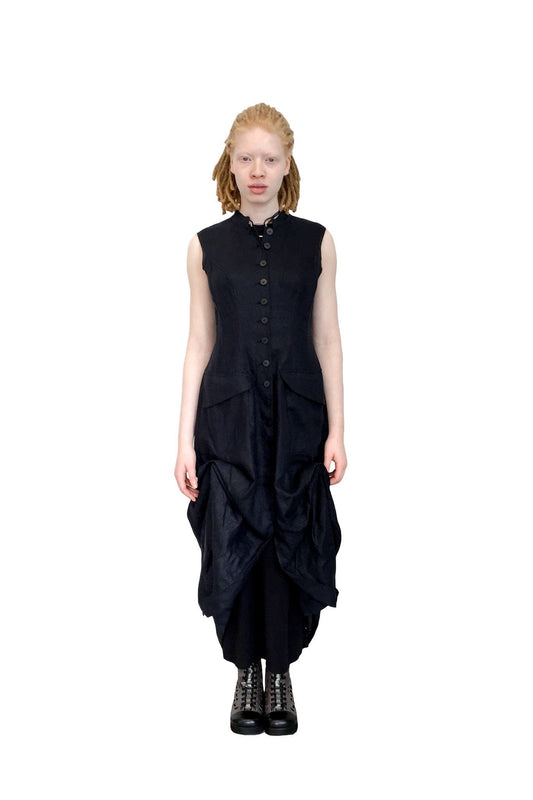 Black Widow Dress I Black Belvedere Cotton