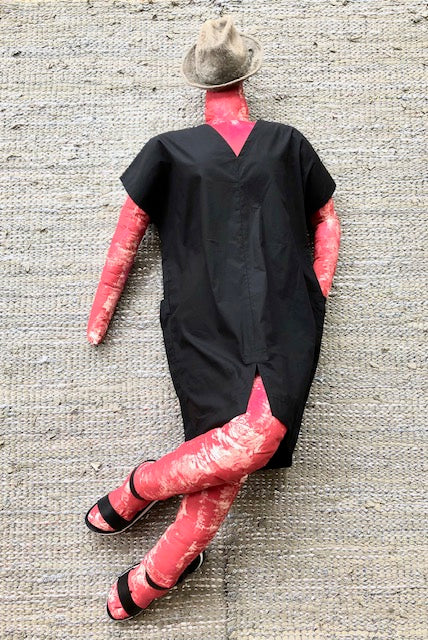 Comet Top Dress I Black Paper Cotton