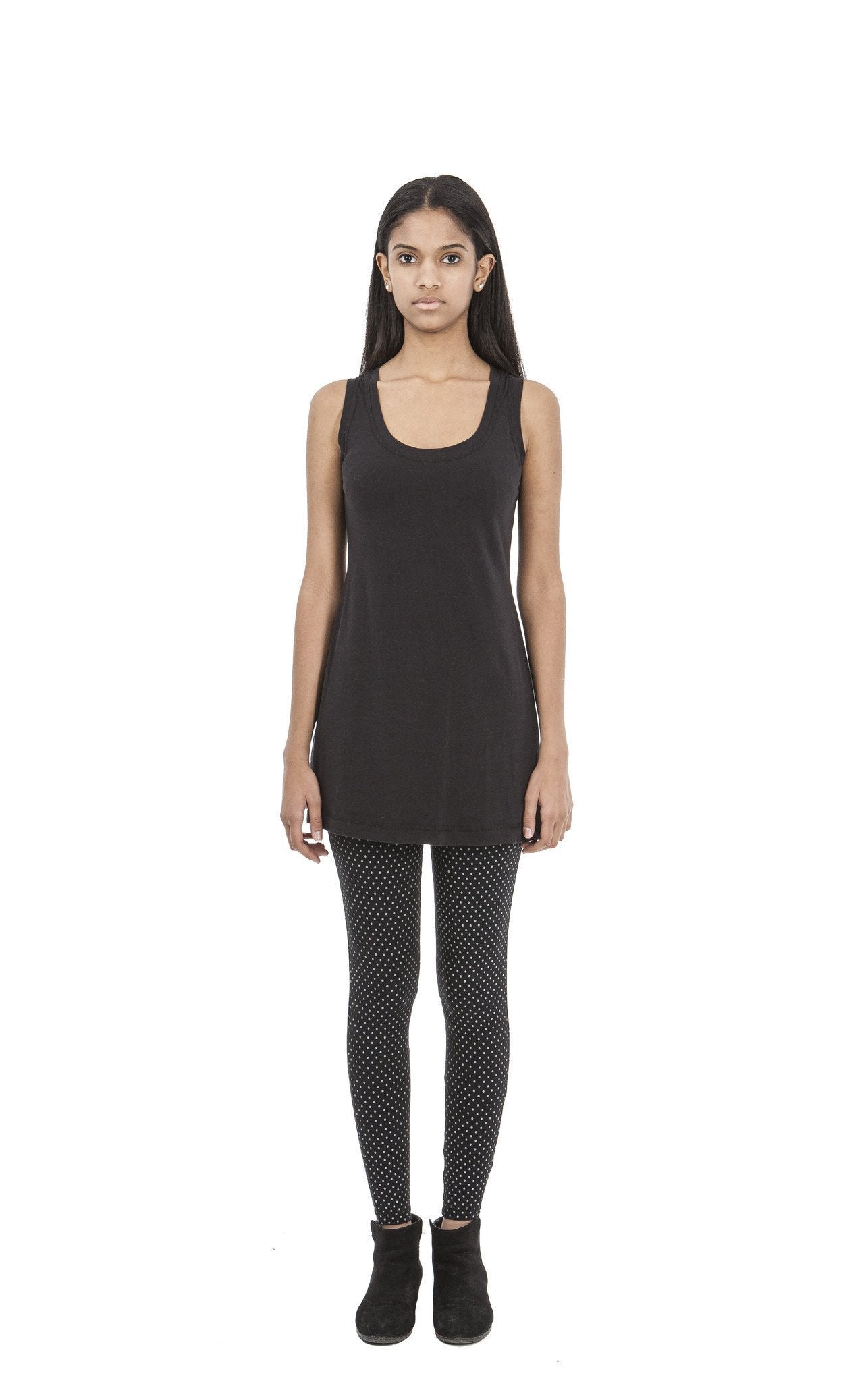 Razor Sharp Tank Top/Dress SH I Black Organic Cotton-Lycra