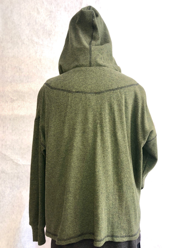 New Free World Hoody Jacket | Olive | 100% Cotton Melange
