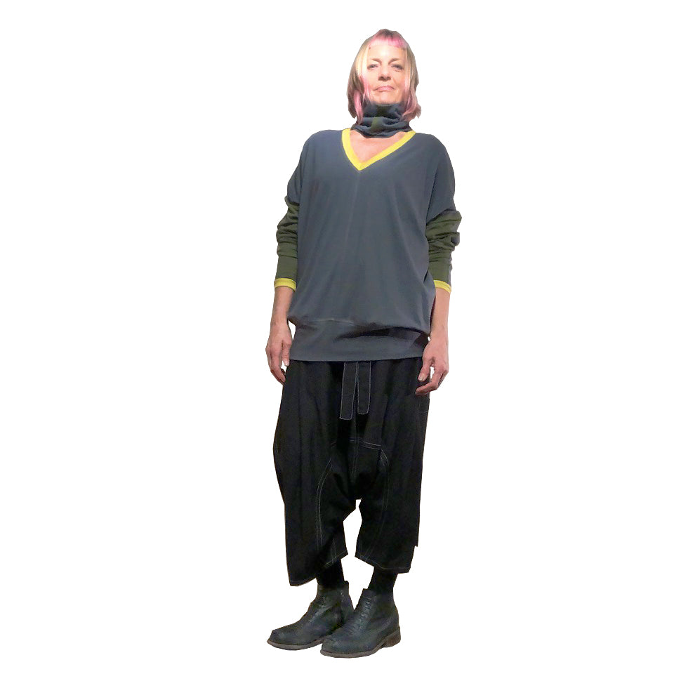 Juku Pant I Black Linen
