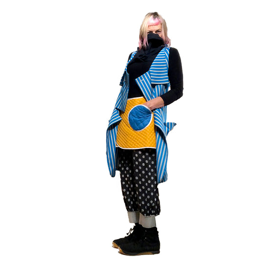 Booty Warmer | Peacock Blue + Caution Yellow