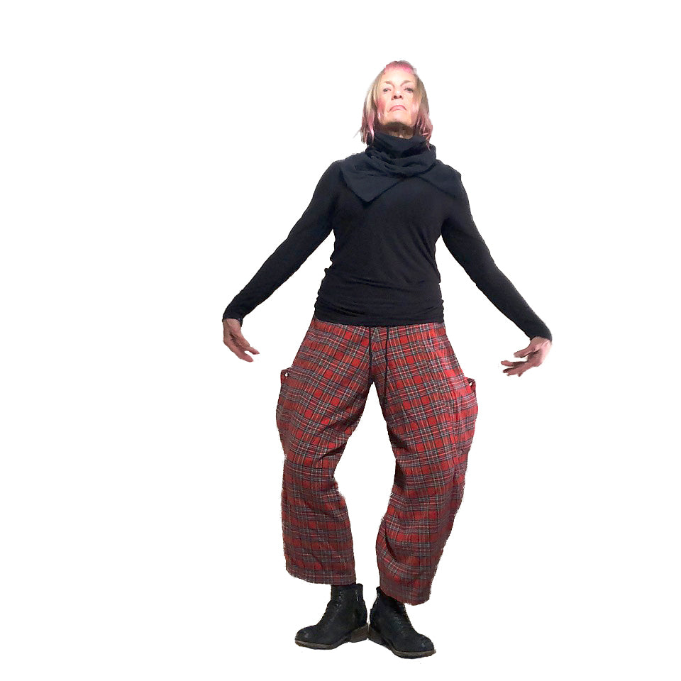 Saturn Pant I Red Plaid