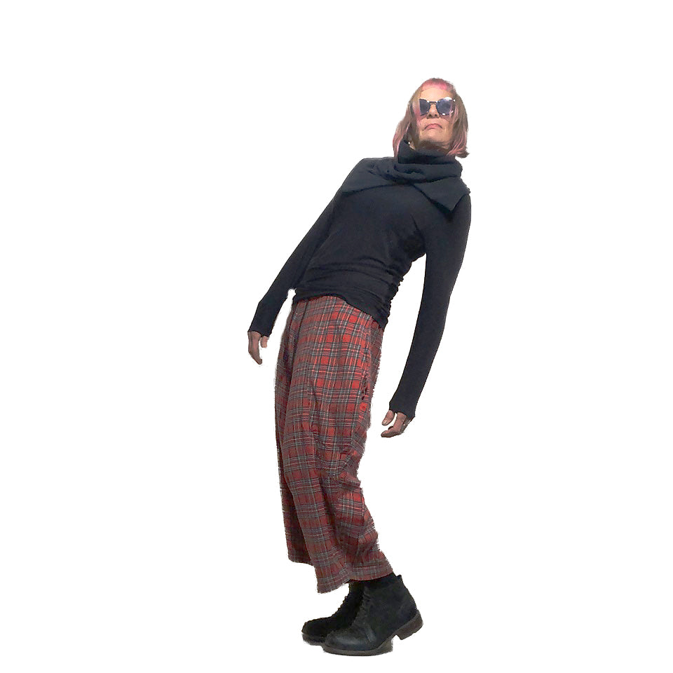 Saturn Pant I Red Plaid