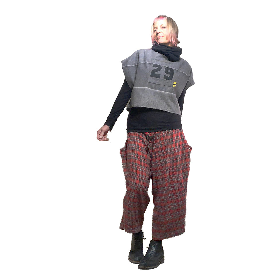 Saturn Pant I Red Plaid