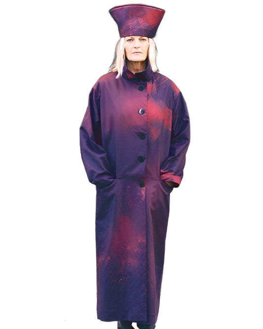 ATHENA coat - hand dyed, brushed Italian Cotton