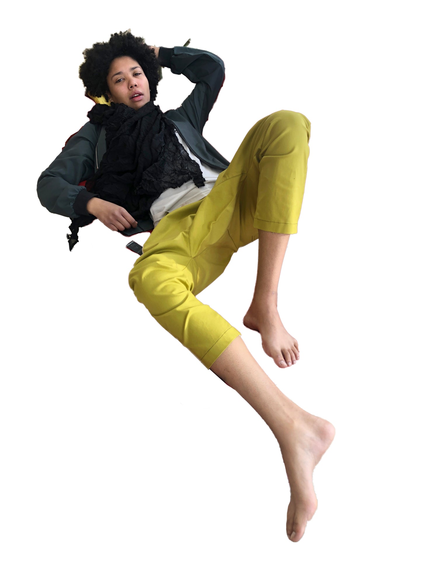 Jump Around Pant I Chartreuse Cotton Lycra