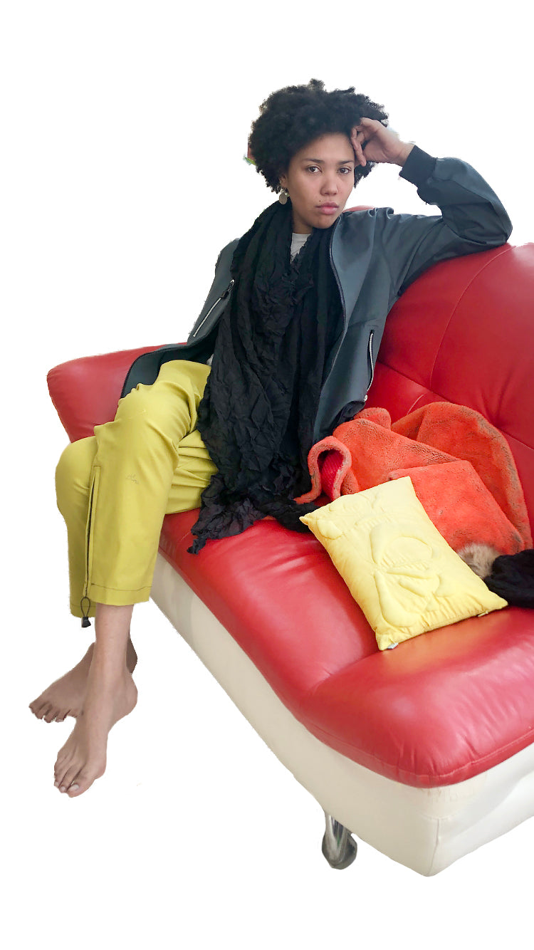 Jump Around Pant I Chartreuse Cotton Lycra