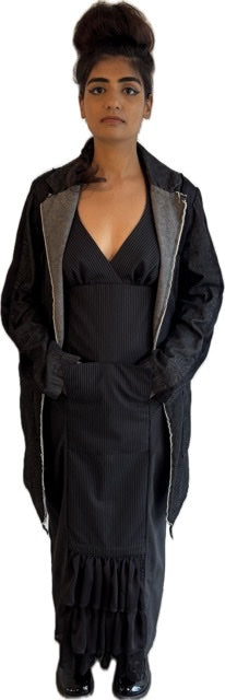 The Wonderer     100% cotton black denim jacket