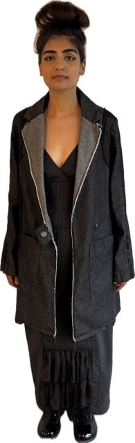 The Wonderer     100% cotton black denim jacket