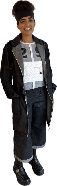 The Wonderer     100% cotton black denim jacket