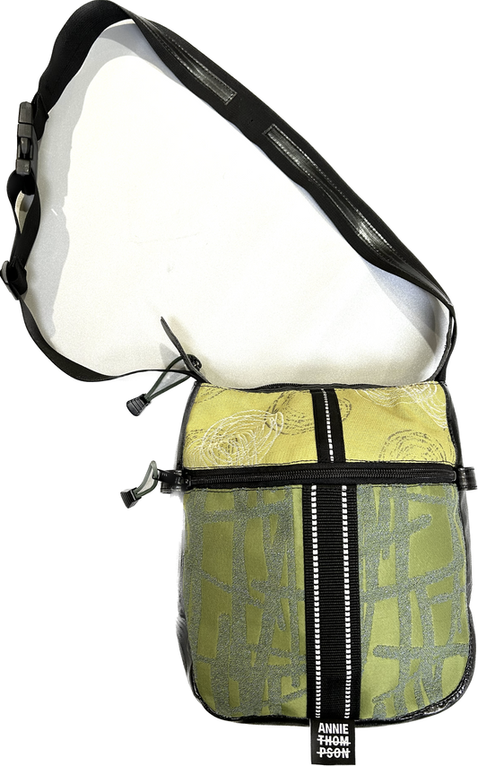 Lucky Tortoise bag - greens - Personal Baggage Collection  X-Body/shoulder bag