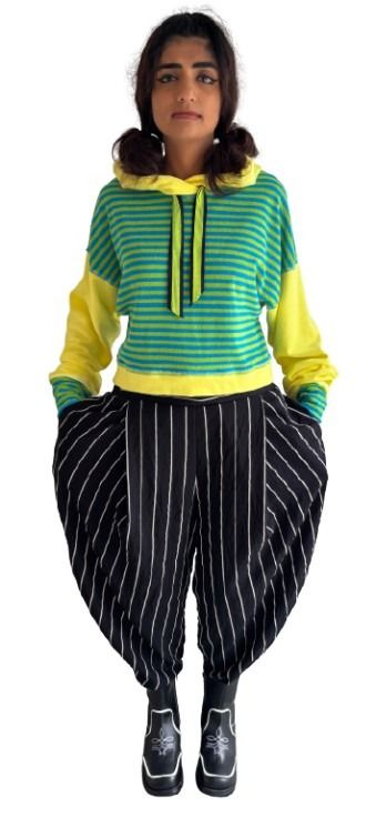 Blossom Hoody  Sunshine cotton fleece + stretch terry