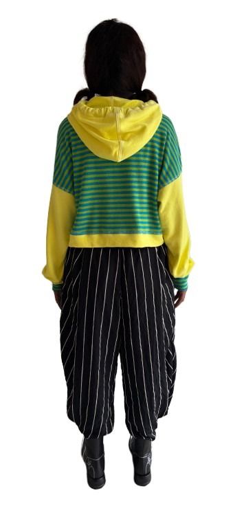 Blossom Hoody  Sunshine cotton fleece + stretch terry