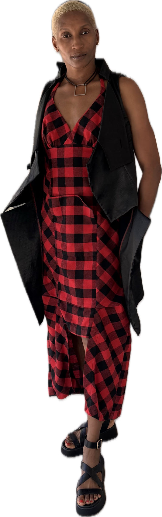 Hakamata vest  - Coated Cotton