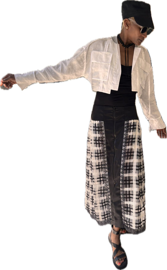 The Beijing Bomb - organic ramie cropped blazer