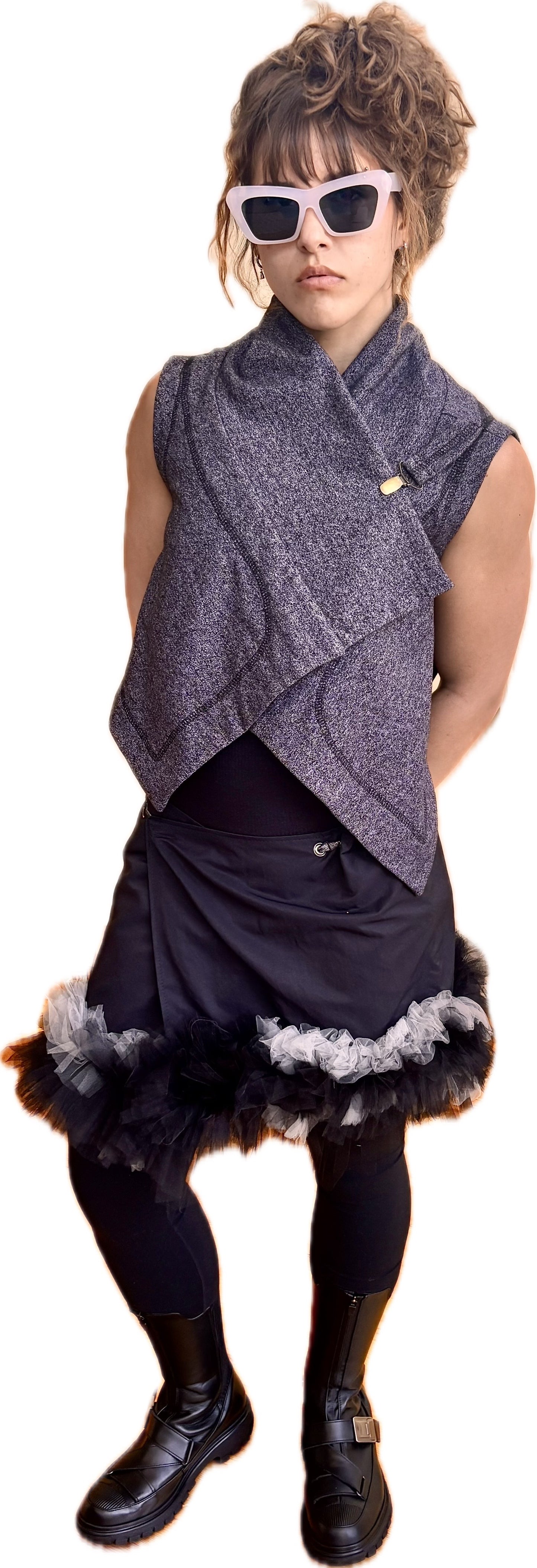 Fluid Theory vest - 100% cotton