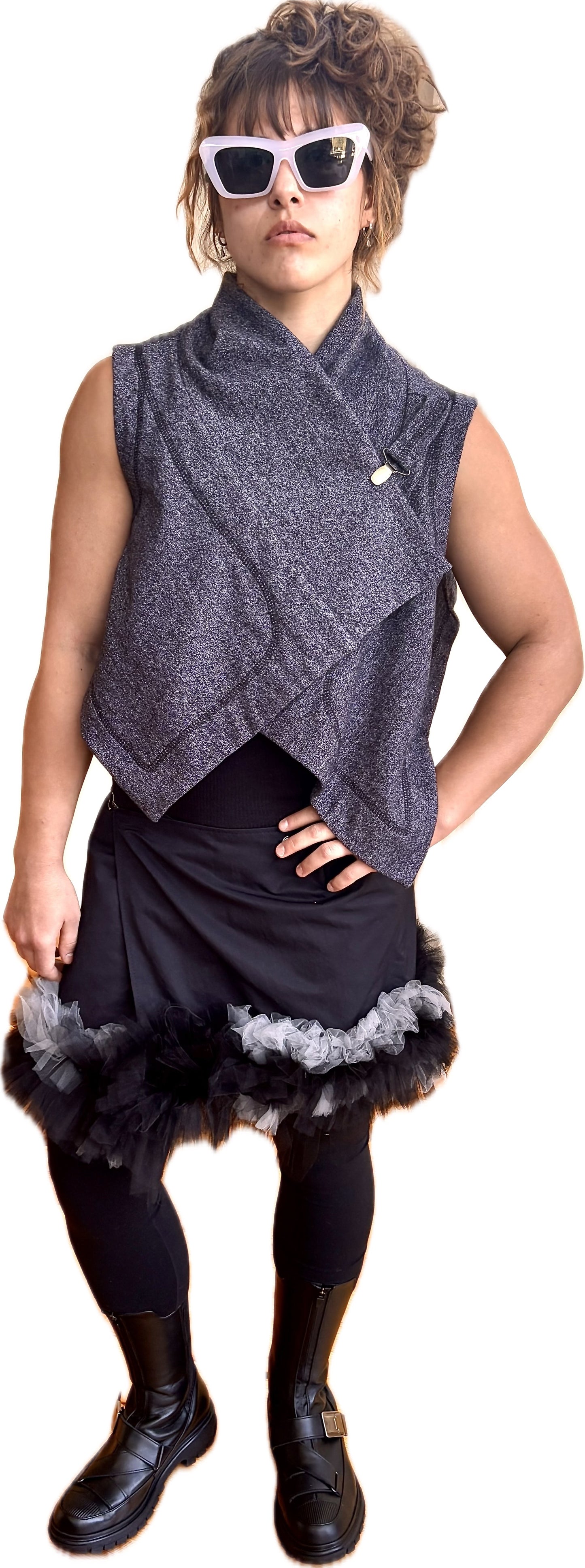 Fluid Theory vest - 100% cotton