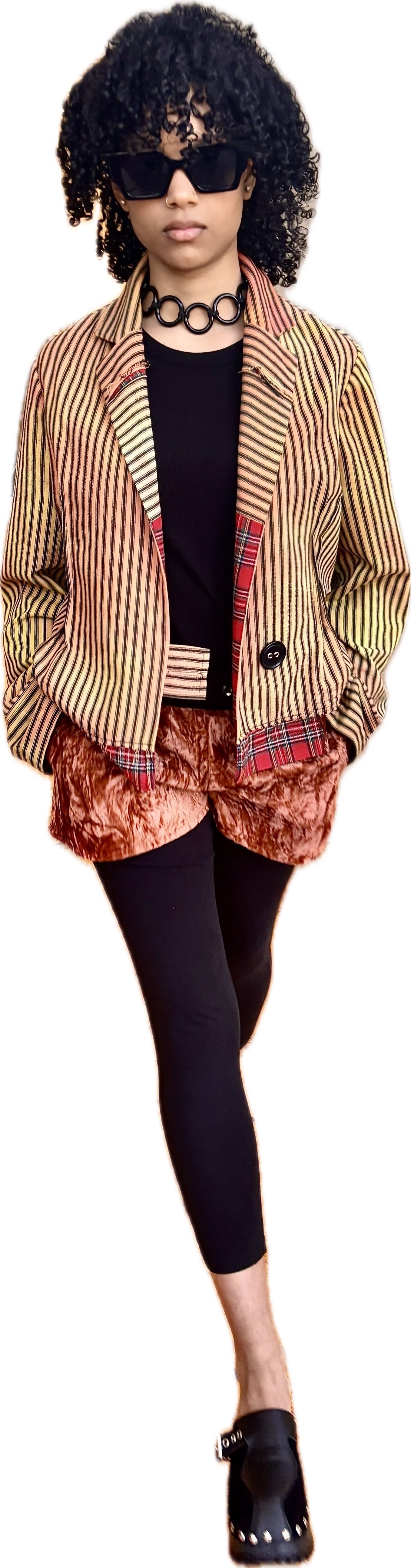 Hot Spell Disco Dance Shorts - Velvet Crush Cognac Copper