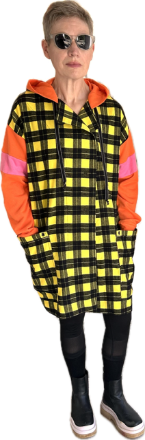 AT CitruSplosion Lemon Zest Hoodie - Lemon Plaid Cotton