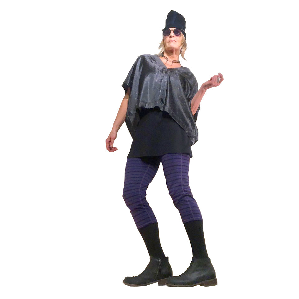 Comet Crop Top I Charcoal Dot