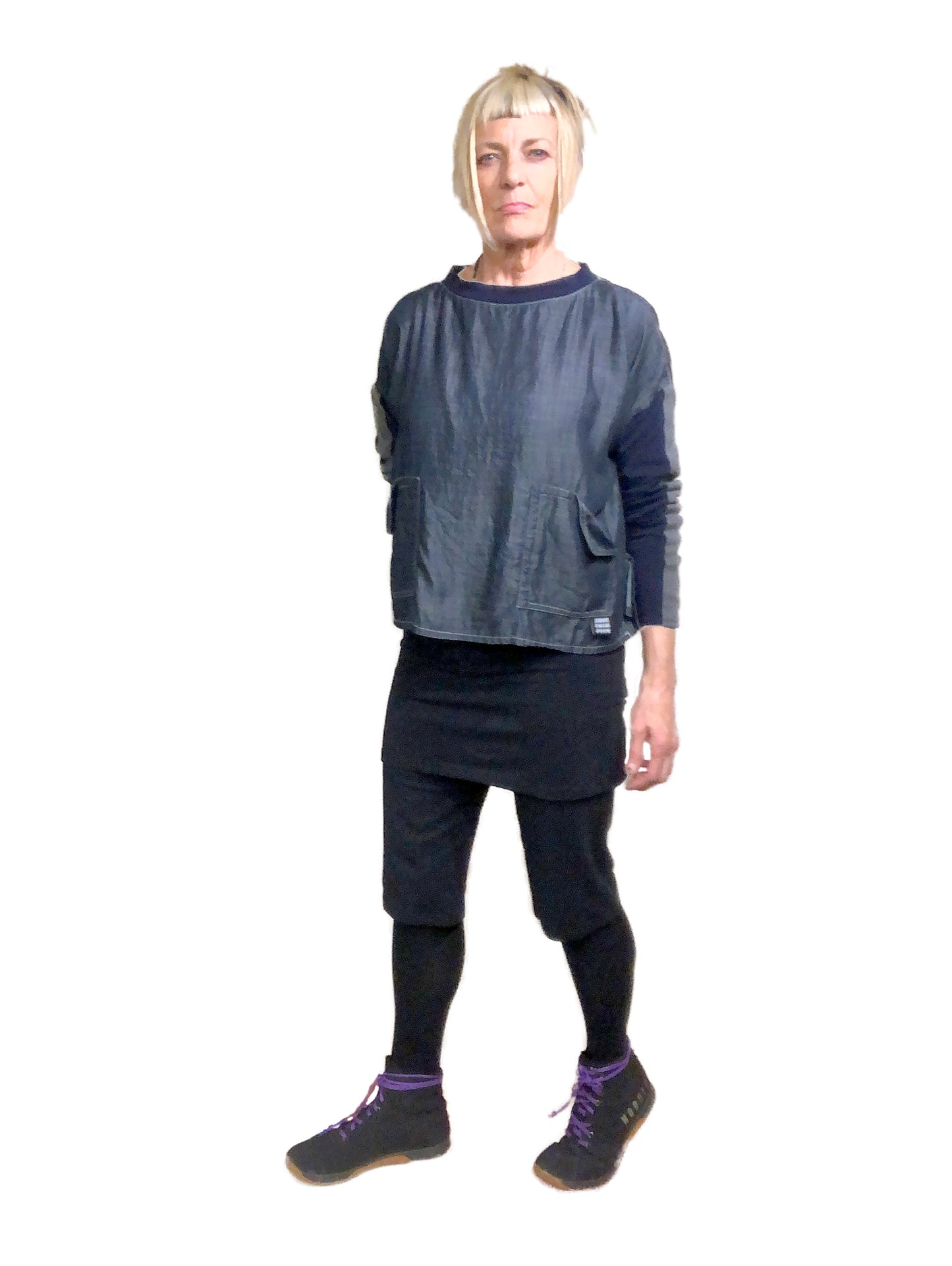 Double Trouble I ORGANIC Cotton Lycra Short with Skirt