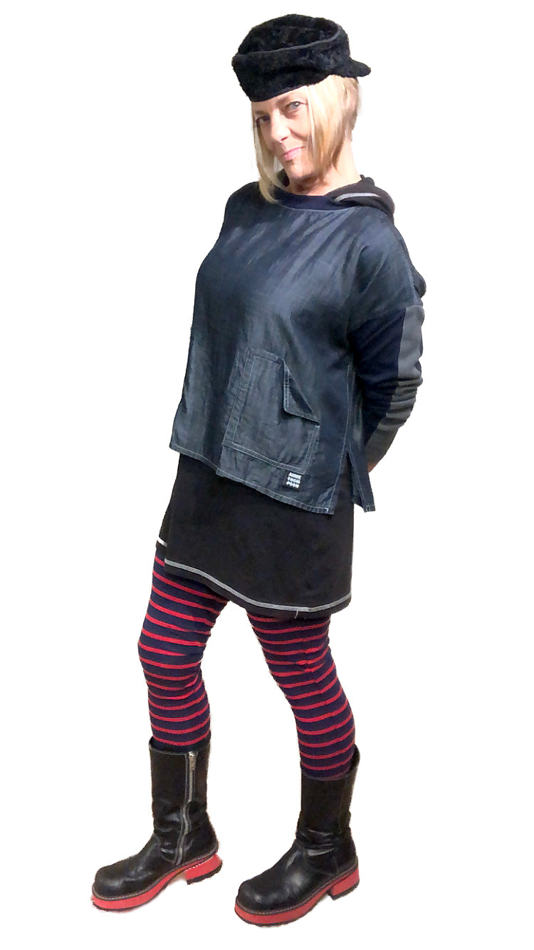 Hipster Leggings I Navy / Red