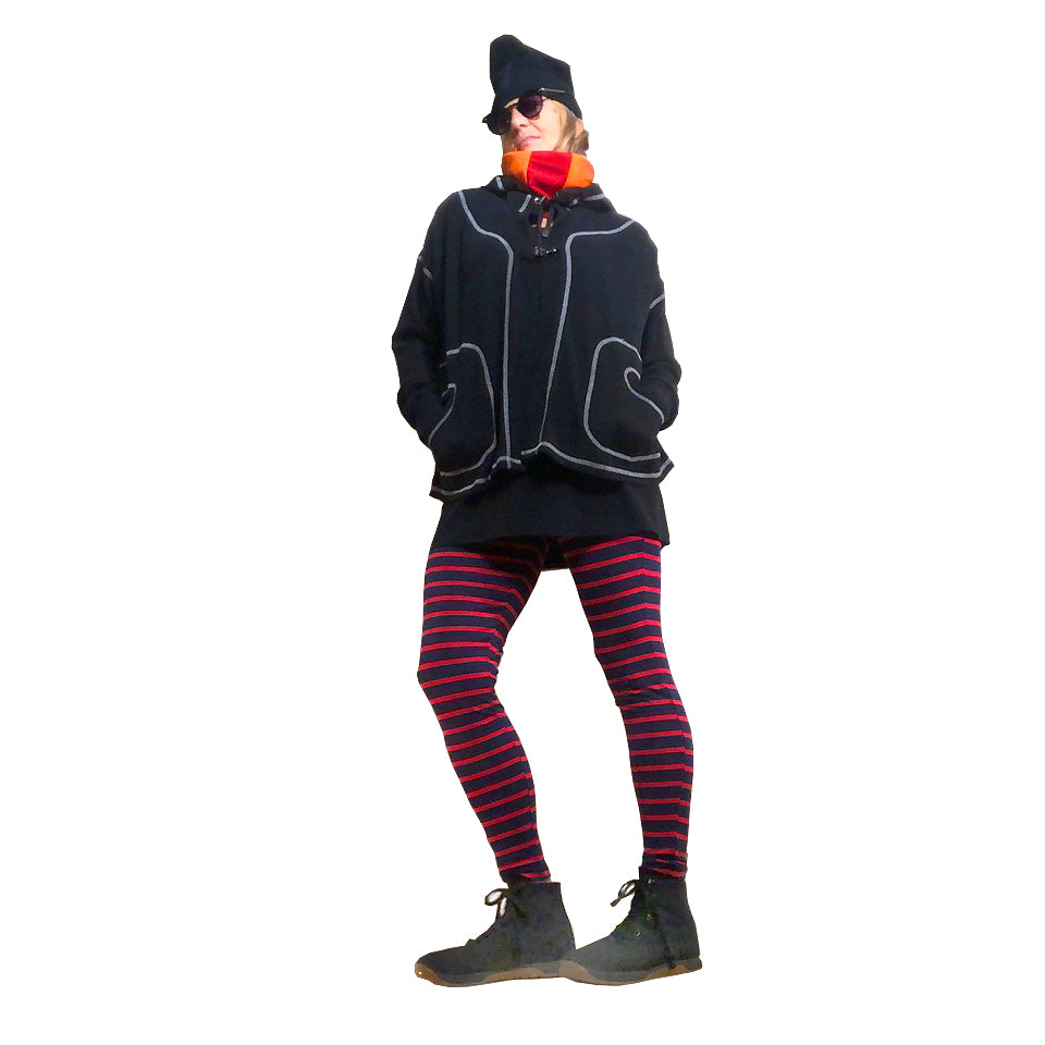 Hipster Leggings I Navy / Red